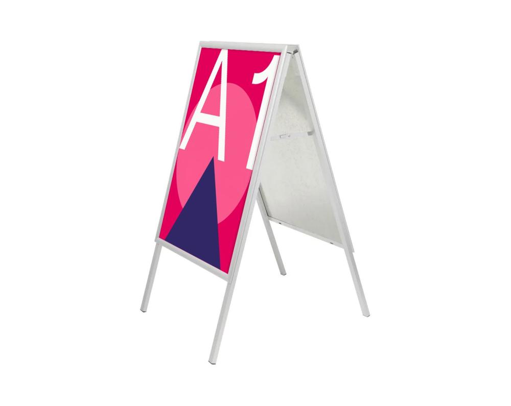 Kundenstopper mit A1 Plakat auf beiden Seiten