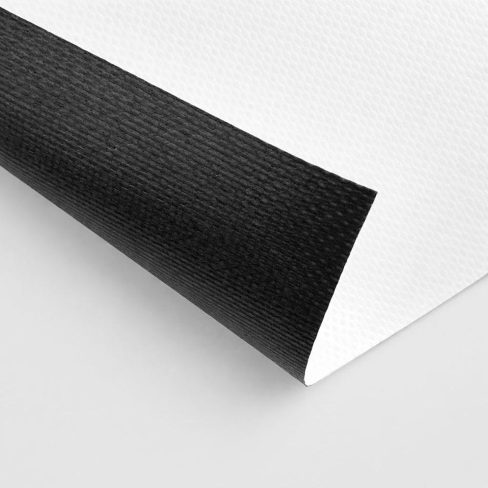 Brandschutzfolie für Rollups mit schwarzer Rückseite