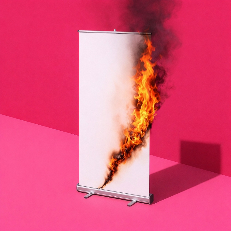 Dein Roll-Up mit Brandschutz: Was Du wirklich wissen musst