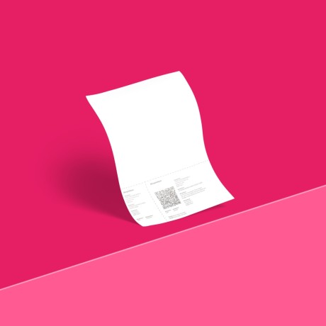 QR Briefpapier mit Sonderfarbe