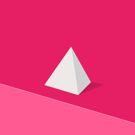 Tischaufsteller Pyramide