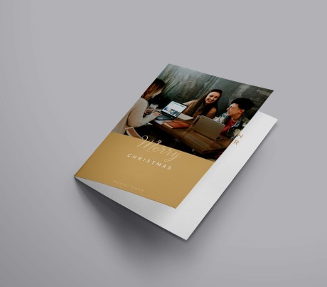 Weihnachts-Faltkarte Ghent