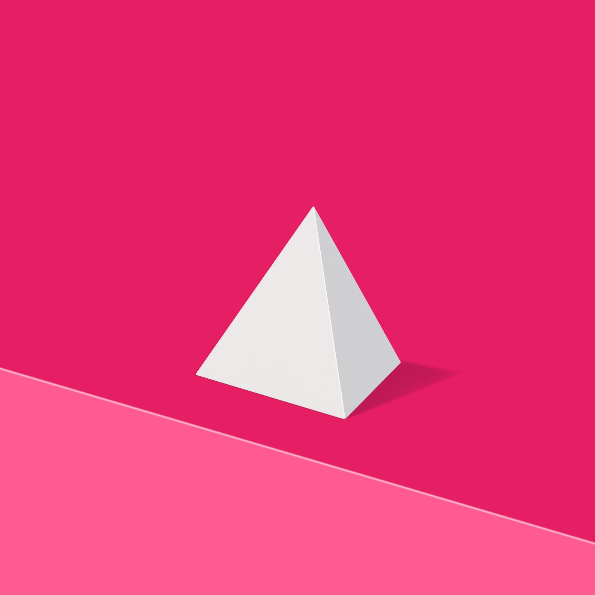 Tischaufsteller Pyramide
